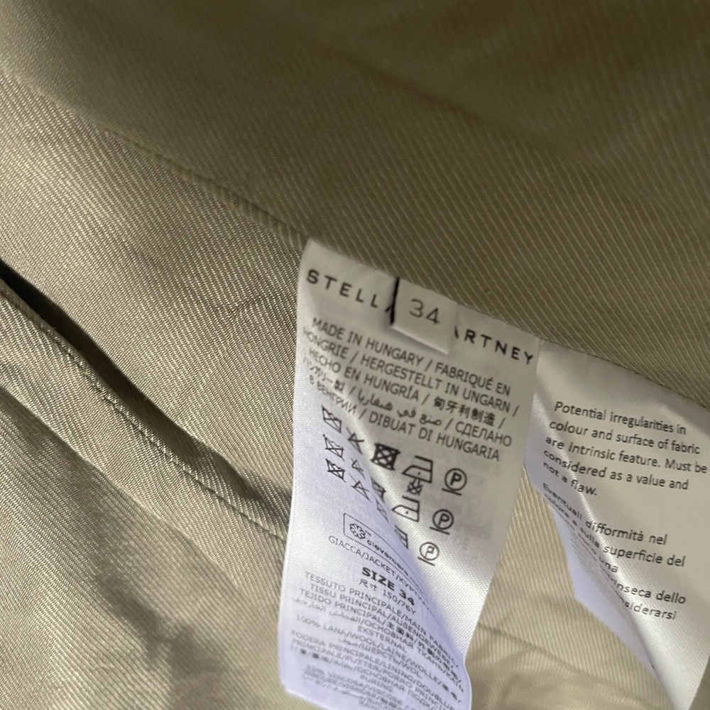 Stella McCartney Taupe Pinstripe Blazer - Picture 9 of 16